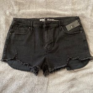 Never worn back jean shorts